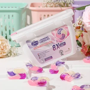 Factory Supply 4 In1 Laundry Pods 4 In1 Eco-Friendly Stain Remover Laundry Capsule Pods High Efficiency Concentrated Laundry Gel