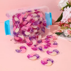 Factory Wholesale Eco-Friendly 12gX80g Disposable Instant Concentrated Powder Detergent Laundry Gel Pods for Apparel Bathroom