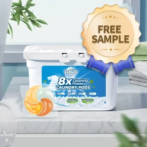 Cápsulas de detergente para roupa de tamanho familiar, 25g, peso grande, poder de limpeza super forte, fragrância duradoura de 72 horas