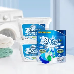 Fast Rinse Energy Saver Eco Friendly Floral Scent Laundry Pods Quick Wash Cycle Detergent Capsules Ultra Hygienic Mold