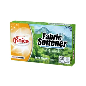 Finice Premium Series Eco-Friendly Fabric Softener Detergent Sheets Apparel-Scented Flower Fragrance Disposable High Active