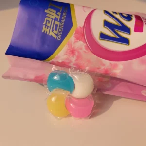 Bloemige geur wegwerp milieuvriendelijke wasparels & capsules, vrij van fosfor en fluorescent whitening agents