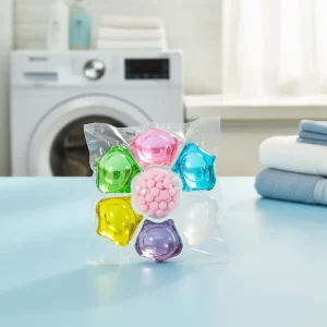 Gratis Monster 7 in 1 Waspods Hotel Geur Wasgel Bloemvorm Geconcentreerde Vlekverwijdering Waspods voor Alle Kleding 10g