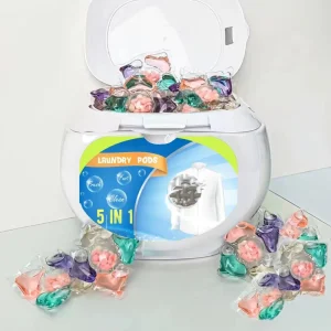 Free Sample Stain Removal Laundry Pods 5 in 1 Custom Fragrance Laundry Capsule Pods Washing Clothes Laundry Detergent Pods