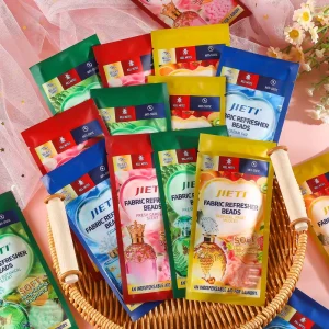 Free Samples Eco Friendly Mini Pack Laundry Beads 26g Scent Booster 8+6 Fabric Softner Freshener Antibacterial Fragrance