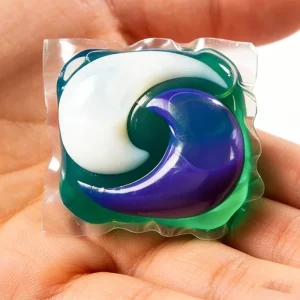 HE 3 in 1 Stain Remover Odor Fighter Color Protector Detergent Soap Capsules Pacs Laundry Detergent Pods