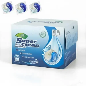 High Concentrate Eco-Friendly Laundry Pods Deep Clean Anti-Bacterial Natural Organic Long-lasting Scent Multi-purpose Soften