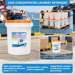 High Concentrated 1:9 Laundry Detergent Liquid Base for Factory Production with Filling Machine and Free Formula Support