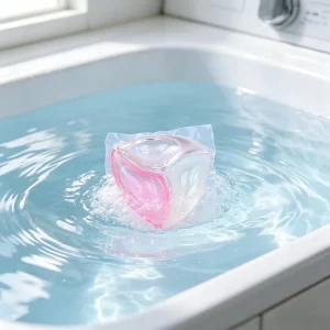 Cápsulas de Lavagem Descartáveis de Alta Eficiência para Vestuário Fórmula de Baixa Espuma Limpeza Profunda Fragrância Personalizada Ecológica