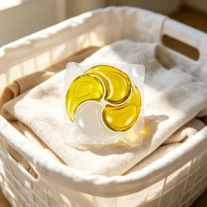 High Efficiency Disposable Eco Friendly Laundry Detergent Capsules 8x Concentrated Stain Remover Gentle on Apparel & Skin
