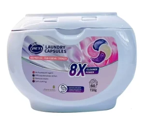 Cápsulas de detergente desechables de alta eficiencia, ecológicas, 4 en 1, 12 g x 60 piezas, cápsulas de detergente no tóxicas para manchas difíciles