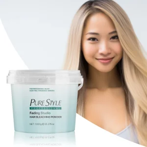 High Quality 1000g PureStyle Organic Blue Hair Bleaching Powder Light Blonde up to 9 Level