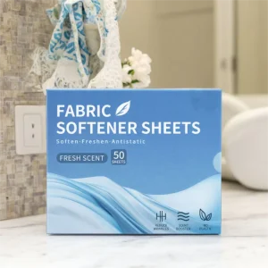 High Quality OEM Available Eco Friendly Customized Fragrance Fabric Softener Dryer Sheets for Apparel Tumble Laundry