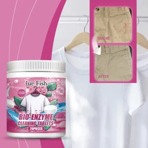 Jakehoe Biological Enzyme Oxygen Bleach Tablets for Clothes Stain Removal 20pcs