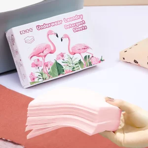KELEE Clothes Underwear Laundry Detergent Paper Sheets Quick Dissolve Underwear Laundry Sheets