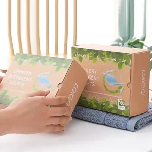 KELEE Custom Packaging Laundry Sheet 160pcs Disposable Eco Friendly Formula Laundry Sheets Detergent Paper Sheets