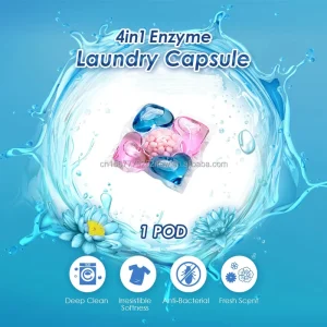 Laundry Detergent Capsules Disposable Eco Friendly Powerful Stain Removal for Apparel Oil Dust Daily Dirt