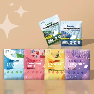 Laundry Detergent Sheet Color Protect Washing Cleaning Soap Paper Sheet Stirp Odor Stain Remover Color Protection Laundry Tablet