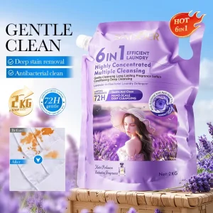 Lavender Fragrance Eco Friendly Bacteriostatic Concentrated Clean Apparel Liquid Detergent