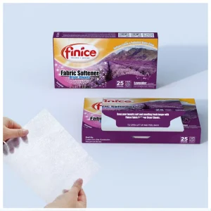 Lavender Scent Disposable Fabric Softener Sheets for Hotels Concentrated Formula to Dilute