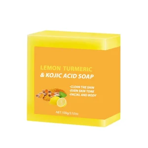 Lemon Turmeric Natural Soap Handmade Mini Bar Kojic Acid Whitening Original Kojic San Turmeric Soap Laundry Bar Daily