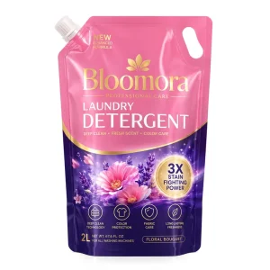 Liquid Laundry Detergent Spout Pouch With Handle Soft Touch Heavy Duty Stand Up Refill Bag Custom Logo