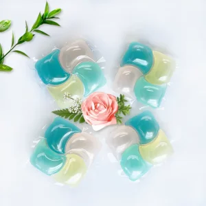 New Arrival 4 in 1 High Efficiency Perfume Liquid Soap Pacs Scented Washing Pod Turbo Laundry Detergent Pods