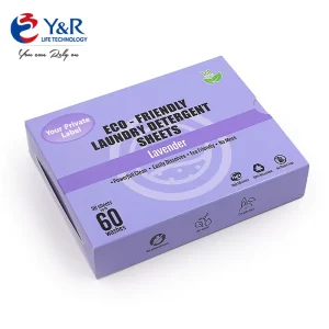 OEM Custom Logo Eco Friendly Biodegradable Laundry Sheets Concentrated Washing Detergent Sheets for Home Use