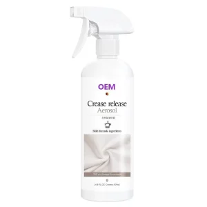 OEM Disposable Antistatic Fabric Wrinkle Release Spray Fabric Softener Antibacterial Eco Friendly Plant based Concentrated for