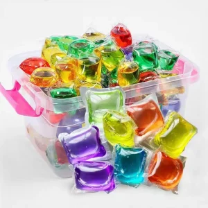 OEM Disposable Laundry Capsules Bulk Liquid Detergent Beads for Apparel Fragrance Soap Stain Remove
