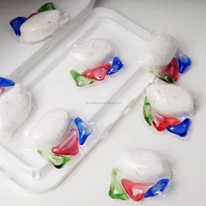 OEM Eco Friendly 5 in 1 Dishwasher Pods Disposable Kitchen Detergent Gel Capsules Powder Shape