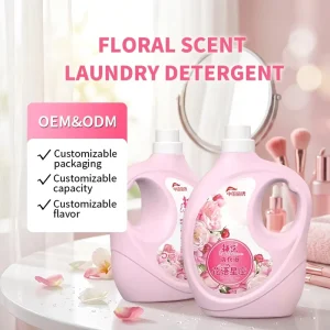 OEM Floral Scent Plant Derived Liquid Laundry for Apparel Jasmine Lavender Natural Eco Formula High Concentration Stain Removal