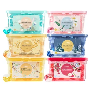 OEM ODM 3 in 1 Stain Removal Laundry Gel Detergent Capsules Disposable Soap Beads Washing Pods Manufacturer