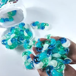 OEM ODM 4-in-1 Laundry Pods for Apparel Eco-friendly Natural Laundry Pods Detergent Floral Fruity Scent Laundry Capsule
