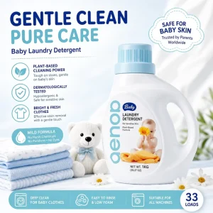 OEM ODM Custom Eco Friendly Deep Cleaning Baby Laundry Detergent Liquid Factory Price for All Apparel