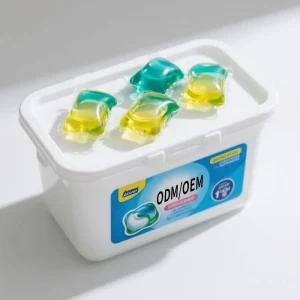 OEM ODM 친환경 생분해성 천연 효소 강력 세정 세탁 팟 3 in 1 의류용 세제