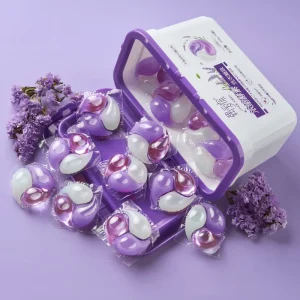 OEM ODM Laundry Detergent Soap Bead Washing Pods Capsule Manufacturer HE 3 in 1 Tough Stain Removal Laundry Gel Ball Pacs