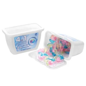 OEM ODM Monet Garden Fragrance 4 Chamber Liquid Washing Laundry Detergent Capsules Pods Laundry Condensate Bead