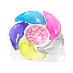 OEM ODM Service Aangepast Logo 6 in 1 Eco-vriendelijk Gel Wasmiddel Pods Antibacteriële Vlekverwijdering Lavendelgeur