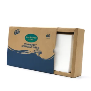 OEM Private Label Eco Friendly Natural Detergent Sheet Biodegradable Washer Soap Strips Laundry Detergent Sheets