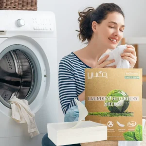 OEM Your Logo Travel Size Laundry Strips Detergent Sheets Deep Cleaning Baby Laundry Detergent Sheets