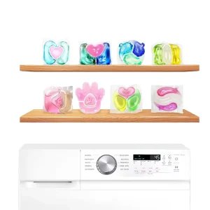 Cápsulas de Detergente Desechables Orgánicas Portátiles a Granel 8 Veces Eliminación de Manchas Aroma Natural Duradero para Lavado de Ropa