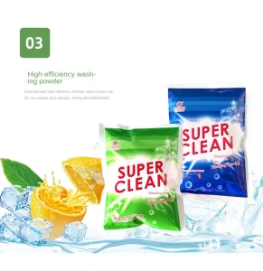 Portable Export Disposable Washing Powder English Packaging 150g for Foreign Trade