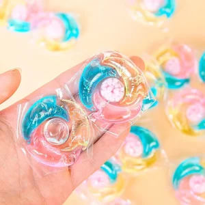 Viên giặt 3 trong 1 thương hiệu riêng, viên tẩy rửa, hạt hương, viên gel, xà phòng lỏng, viên giặt