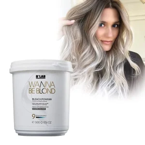 Private Label Natural Hair Care Low Ammonia Free Bleach for Hair Color Dye Lightener Blue Whitening for Hair Bleaching Powder