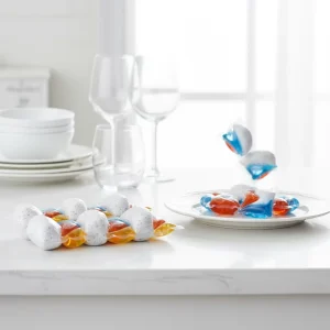 Private Label Orange Fresh Scent Actionpacs Dishwasher Soap Detergent Pods 78 Count