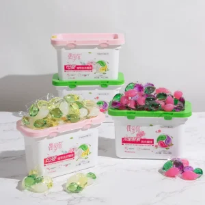 Scent Booster Detergent Capsules Laundry Washing Liquid Detergent Soap Laundry Beads Detergent for Sensitive Skin
