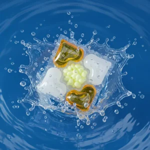 Soluble Disposable Eco Friendly Apparel Laundry Detergent Pods with Lavender Fragrance Anti Bacterial & Soften Features