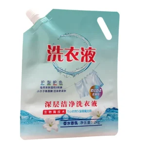 Spout Pouch For Liquid Detergent Packaging Custom Printed 500ml 1L 2L 5L 10L Laundry Detergent Bag Shampoo Refill Bag