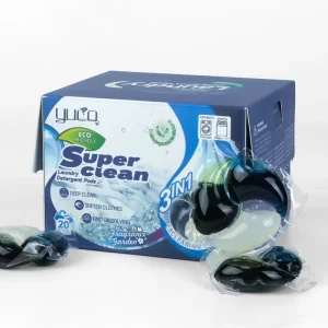 Cápsulas de Lavagem 3 em 1 com Poder de Limpeza Superior, Fórmula Ecológica de Alto Desempenho, Pods de Detergente para Roupas de Bebé